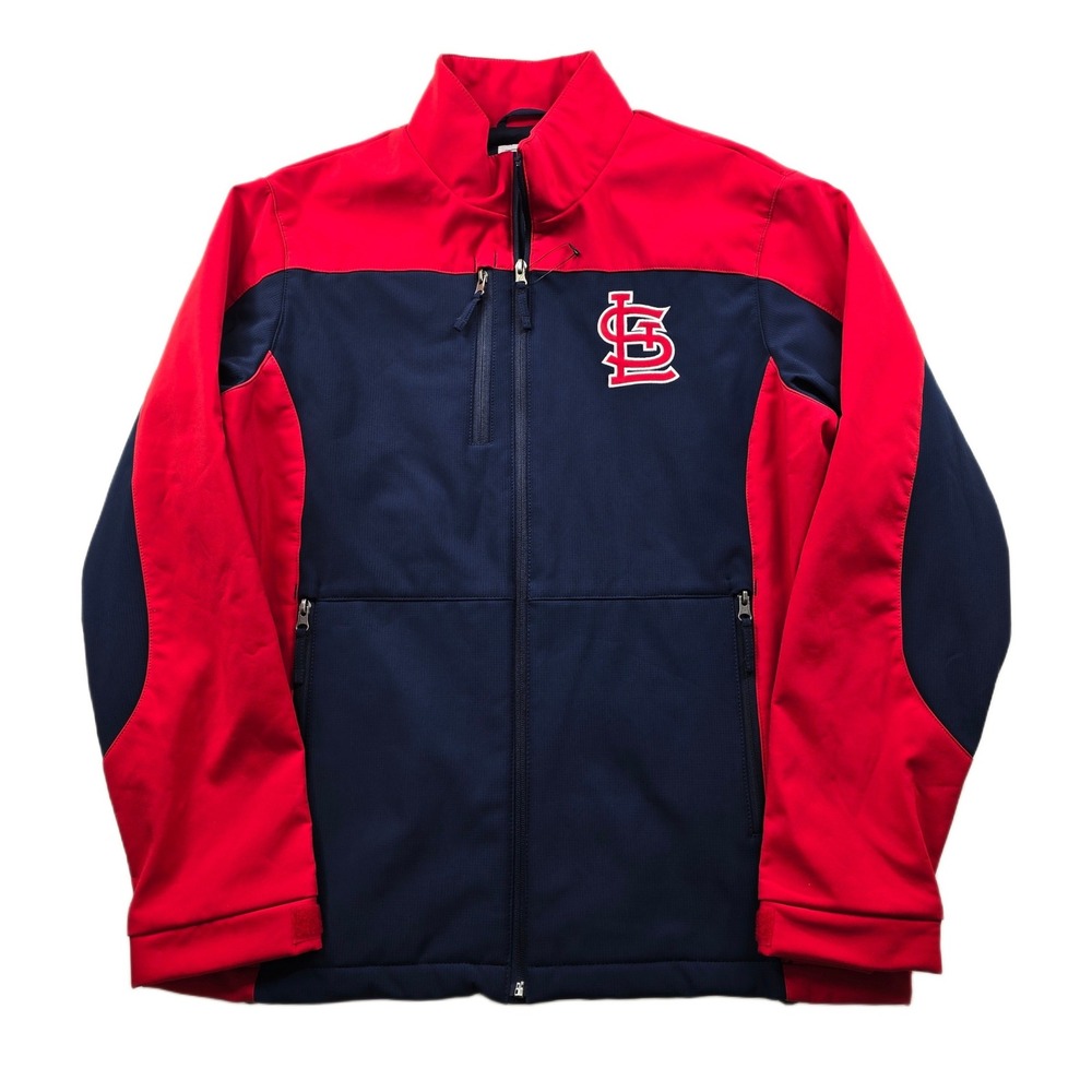 G-III St Louis Cardinals Jacket Mens Medium Red Navy‎ Softshell G-III MLB NEW